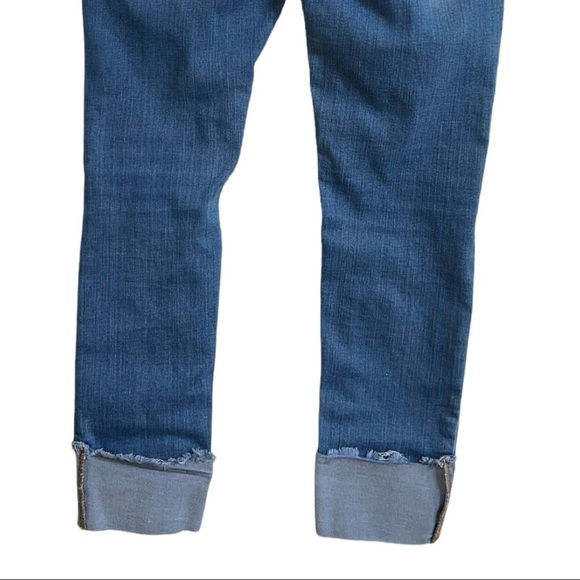 IRIS JEANS CUFFED SKINNY CROPS DISTRESSED WOMEN’S‎ DENIM JEANS SIZE 7 - Picture 6 of 14